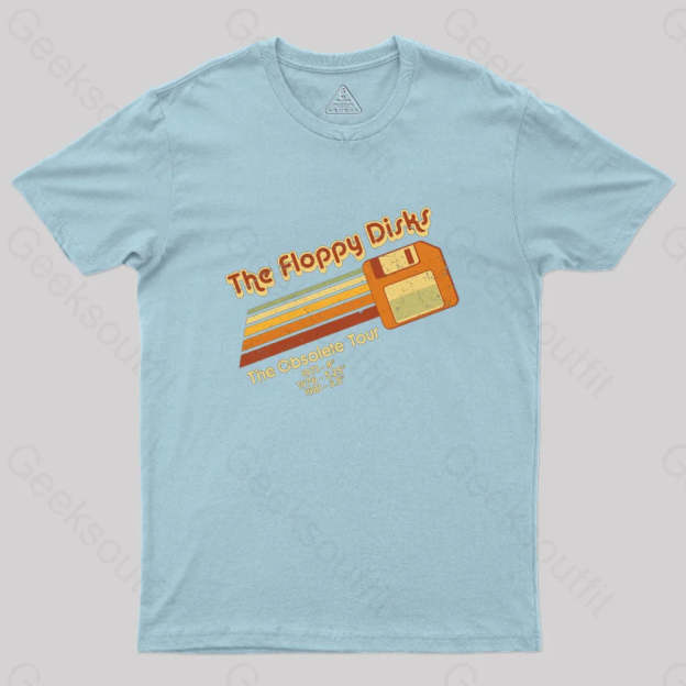 The Floppy Disks Geek T-Shirt Light Blue / S