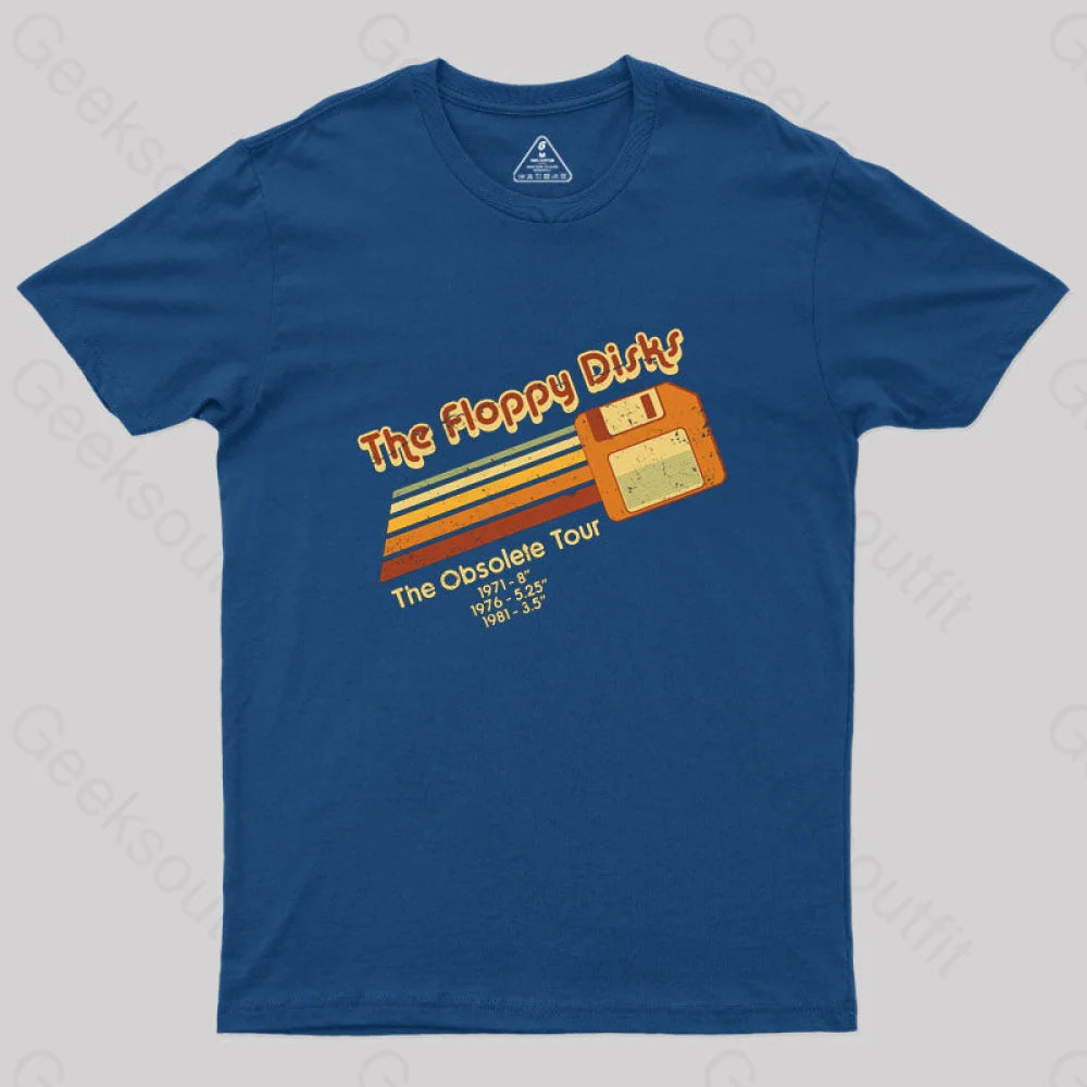 The Floppy Disks Geek T-Shirt Navy / S