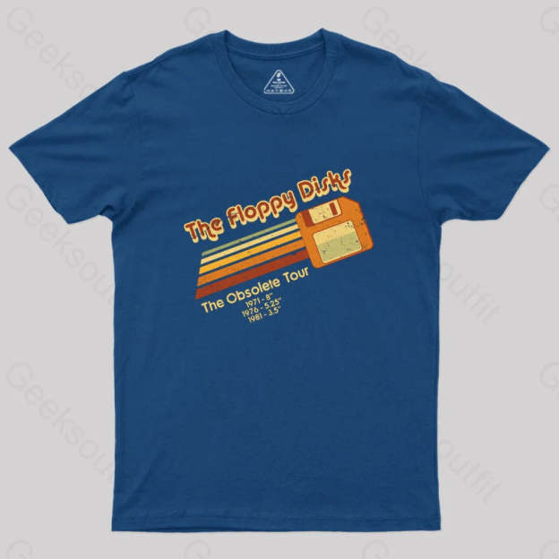 The Floppy Disks Geek T-Shirt Navy / S