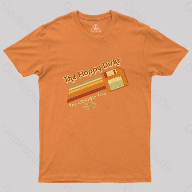The Floppy Disks Geek T-Shirt Orange / S