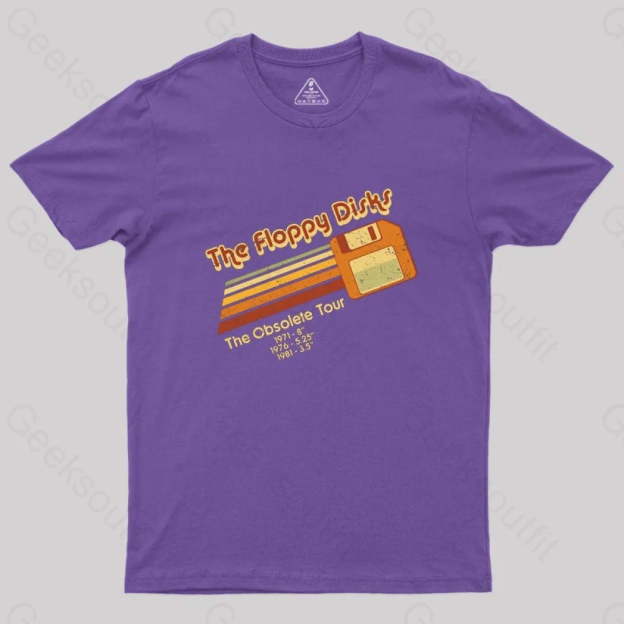 The Floppy Disks Geek T-Shirt Purple / S
