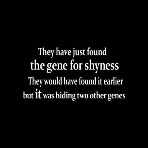 The Gene For Shyness Nerd T-Shirt