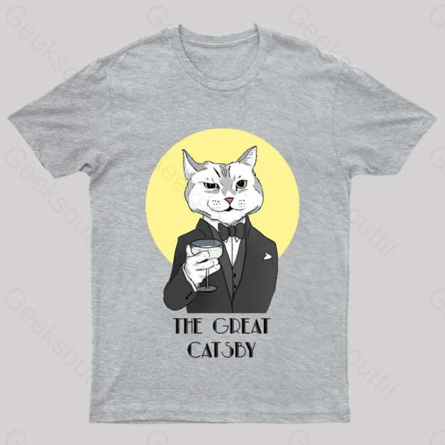 The Great Catsby Geek T-Shirt Grey / S