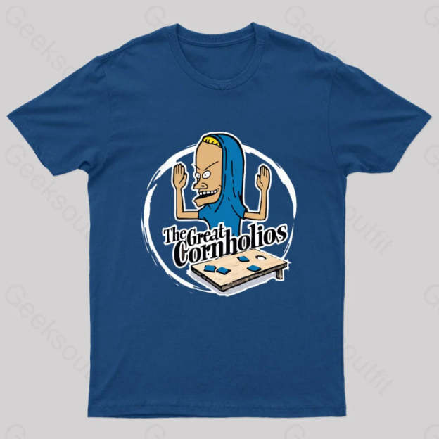 The Great Cornholio’s Geek T-Shirt Navy / S