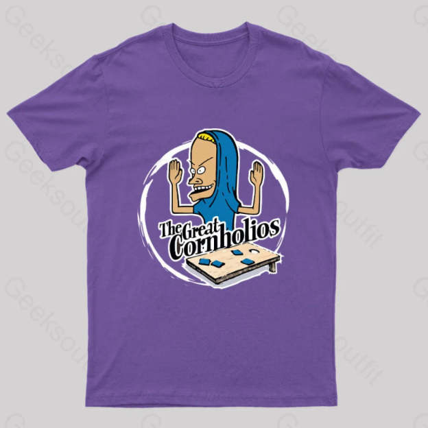 The Great Cornholio’s Geek T-Shirt Purple / S