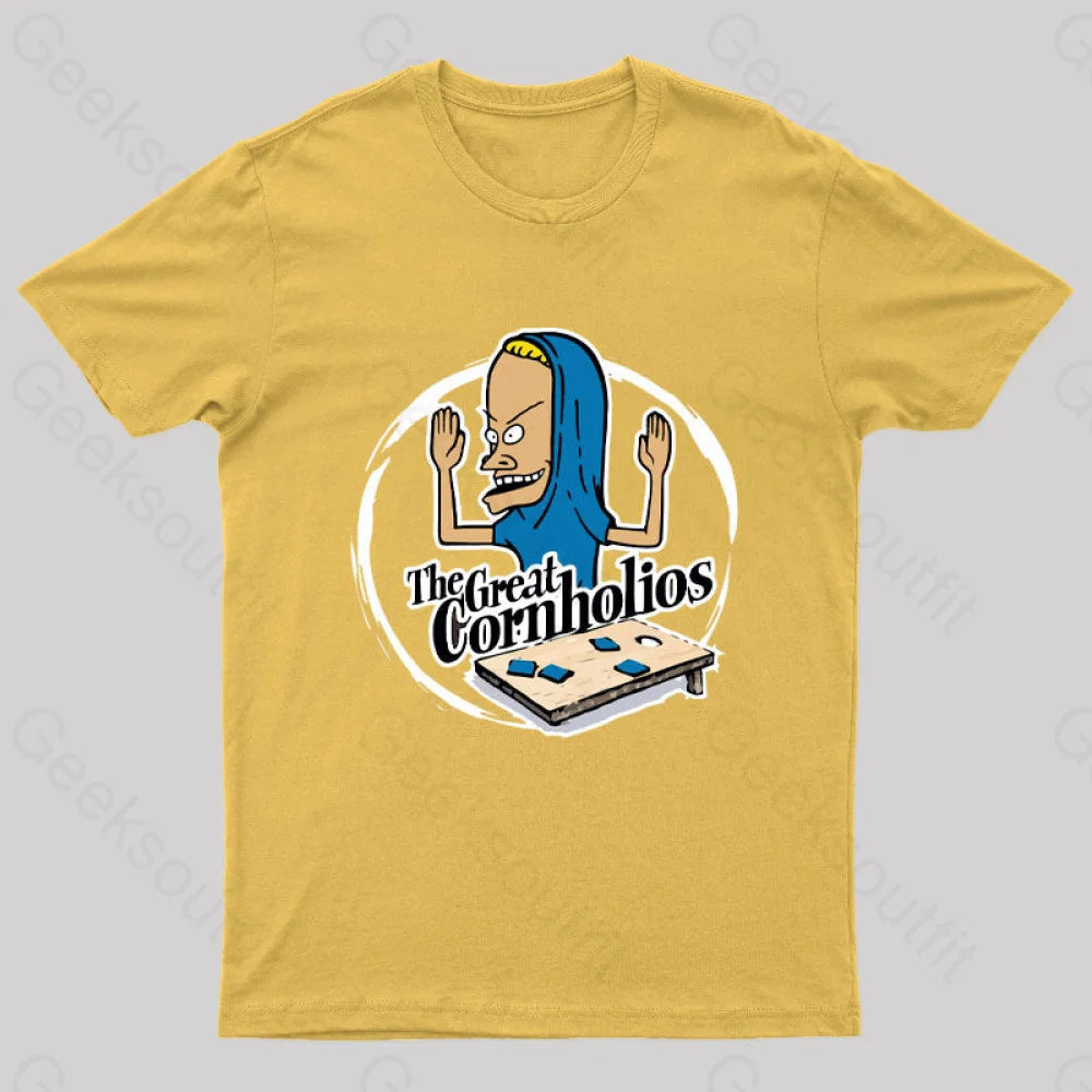 The Great Cornholio’s Geek T-Shirt Yellow / S