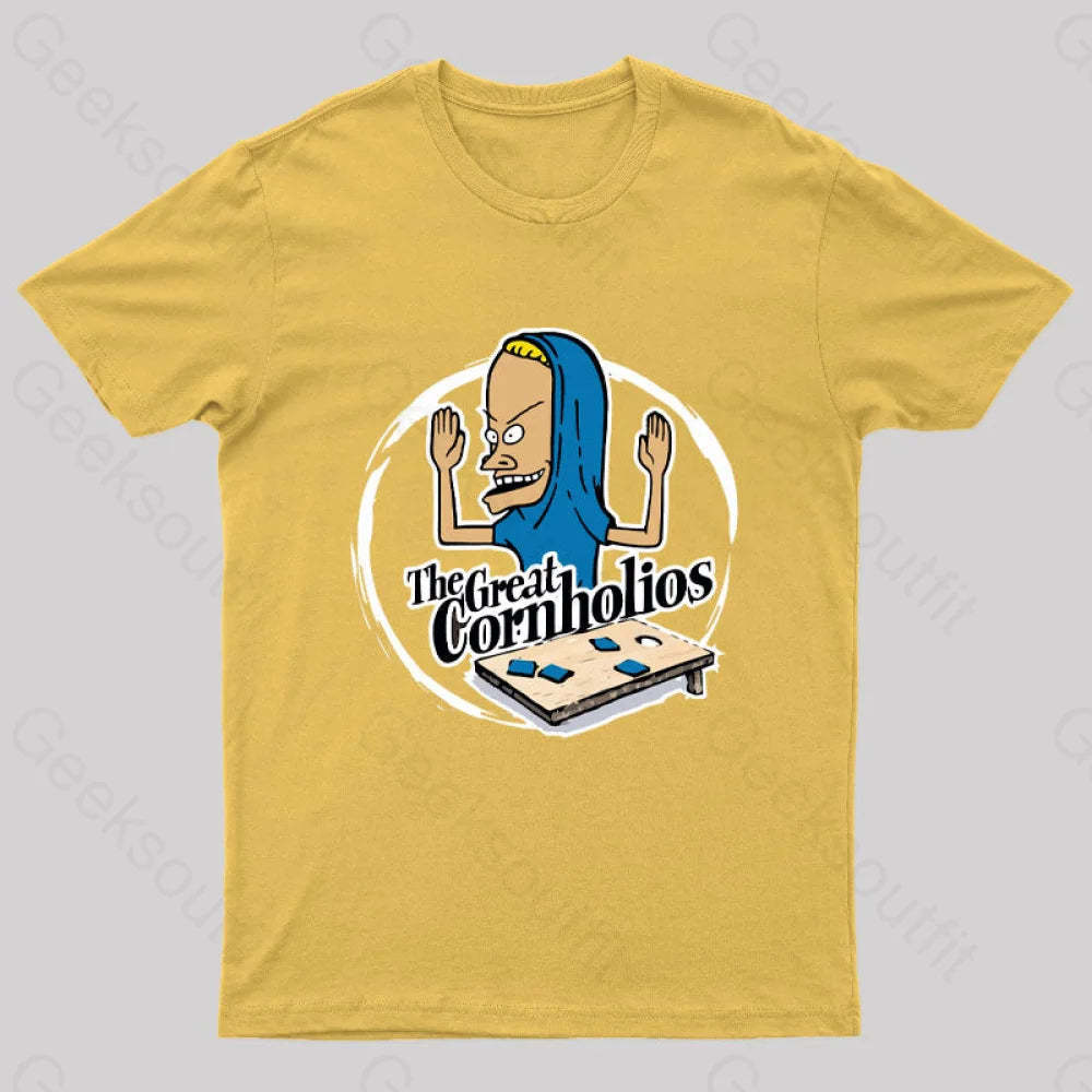 The Great Cornholio’s Geek T-Shirt Yellow / S