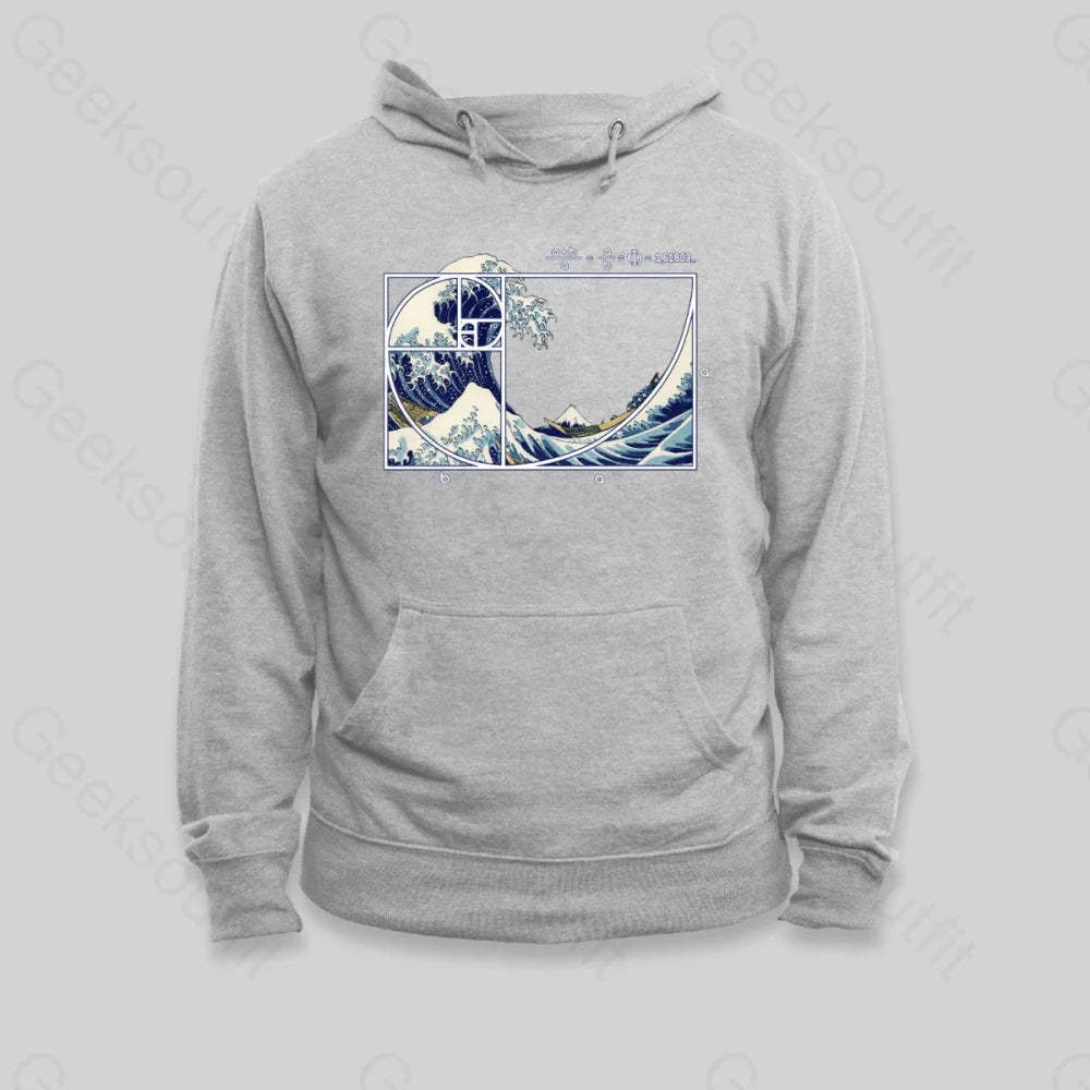 The Great Fibonacci Wave Hoodie - Geeksoutfit