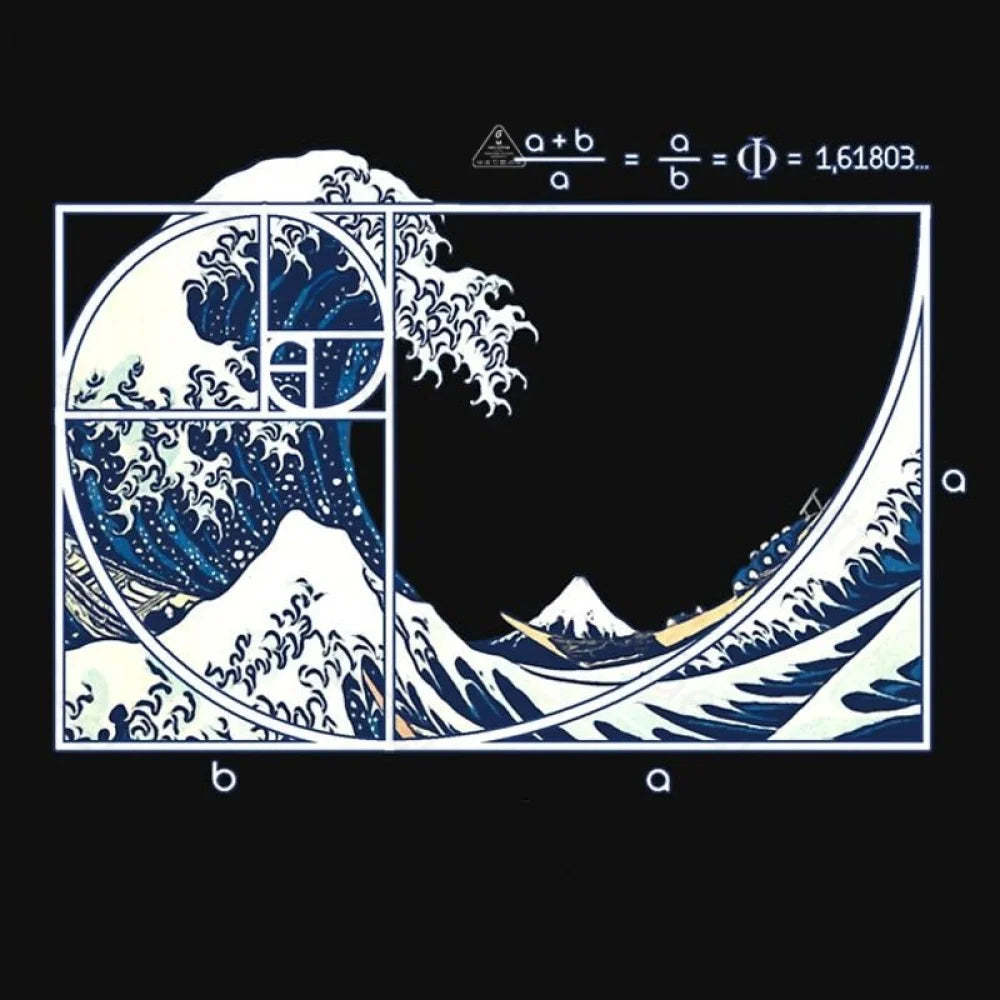 The Great Fibonacci Wave T-Shirt - Geeksoutfit