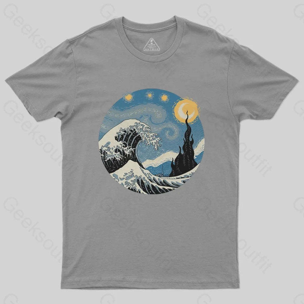 The Great Starry Wave T-Shirt - Geeksoutfit