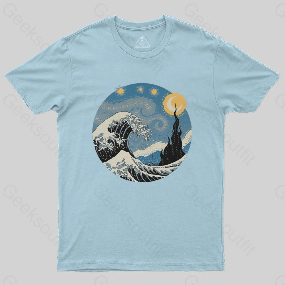 The Great Starry Wave T-Shirt - Geeksoutfit