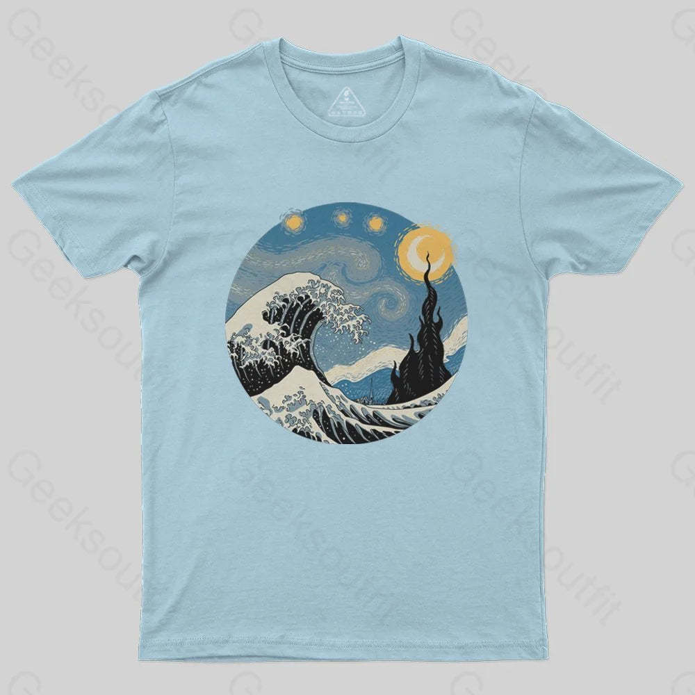 The Great Starry Wave T-Shirt - Geeksoutfit