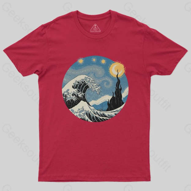 The Great Starry Wave T-Shirt - Geeksoutfit