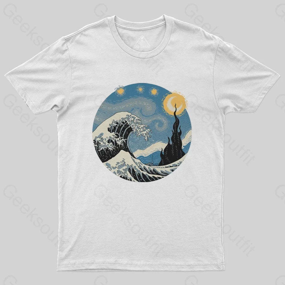 The Great Starry Wave T-Shirt - Geeksoutfit