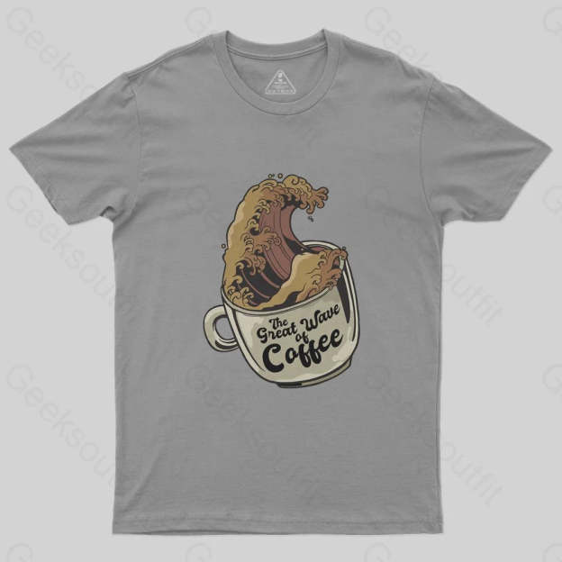 The Great Wave Of Coffee T-Shirt - Geeksoutfit