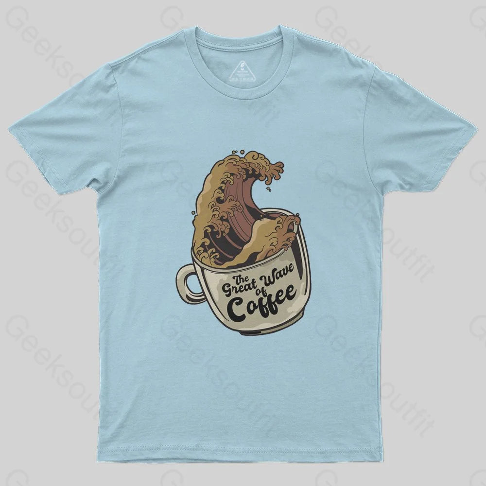 The Great Wave Of Coffee T-Shirt - Geeksoutfit
