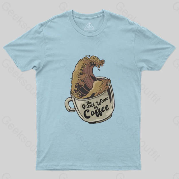 The Great Wave Of Coffee T-Shirt - Geeksoutfit