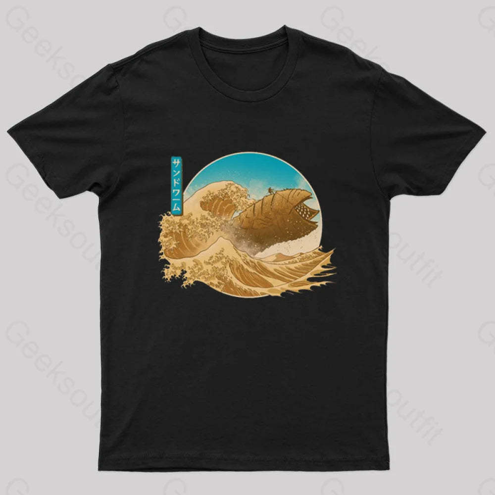 The Great Wave Off Arrakis Geek T-Shirt Black / S