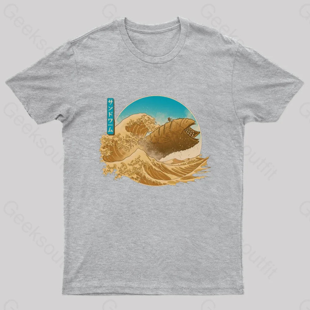 The Great Wave Off Arrakis Geek T-Shirt Grey / S