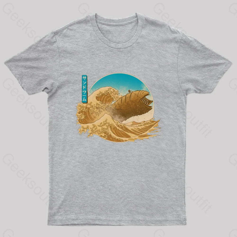 The Great Wave Off Arrakis Geek T-Shirt Grey / S