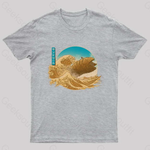 The Great Wave Off Arrakis Geek T-Shirt Grey / S