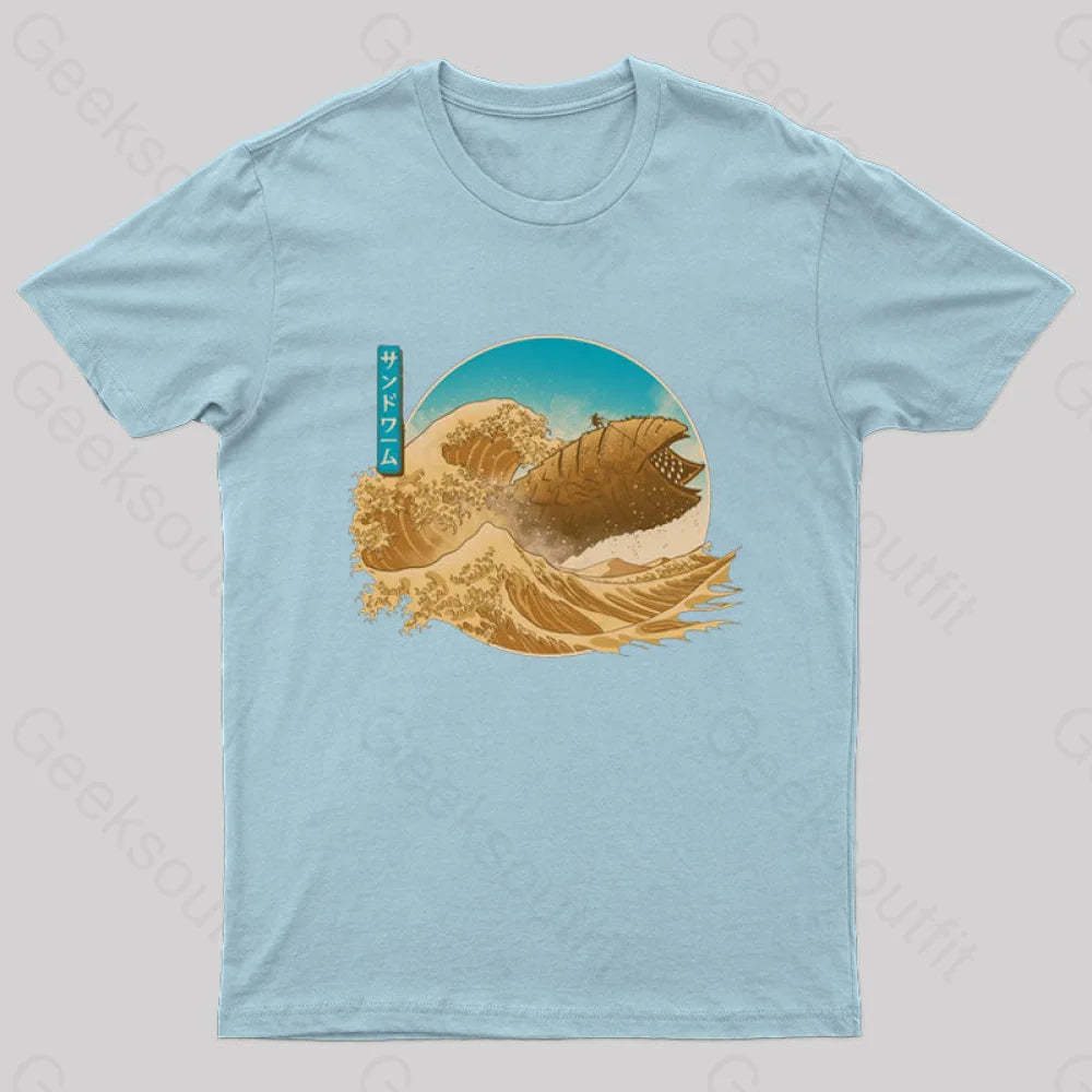 The Great Wave Off Arrakis Geek T-Shirt Light Blue / S