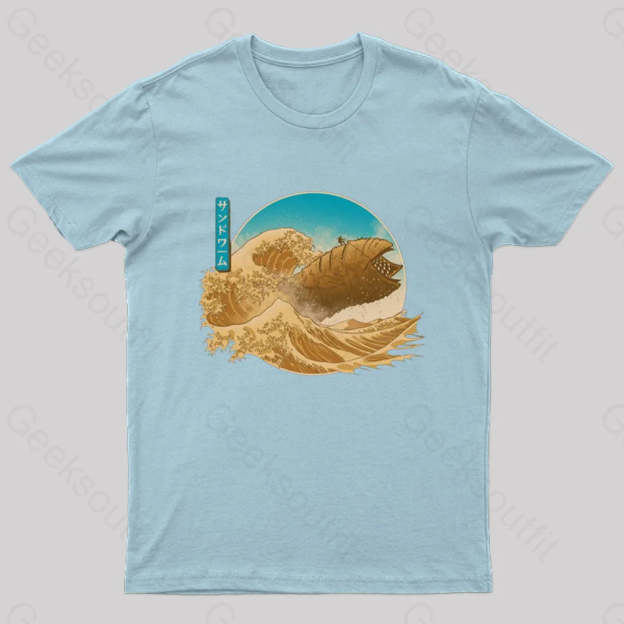 The Great Wave Off Arrakis Geek T-Shirt Light Blue / S