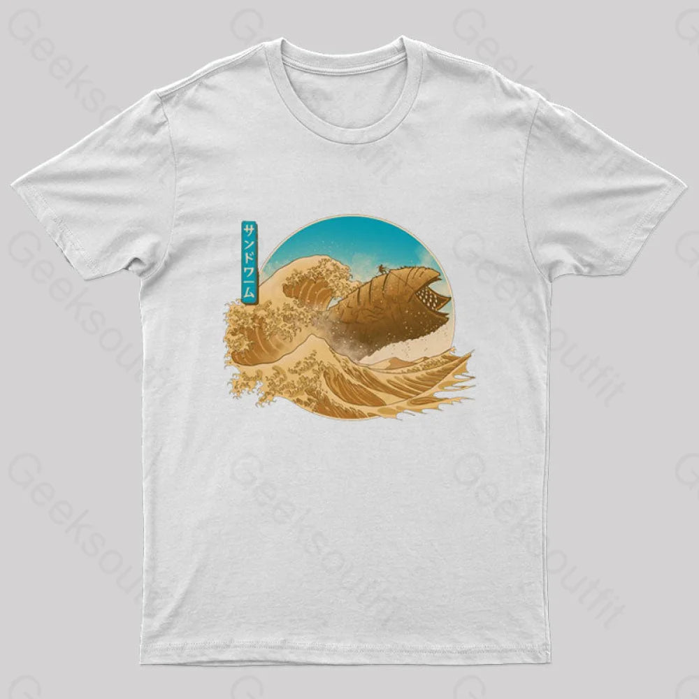 The Great Wave Off Arrakis Geek T-Shirt White / S
