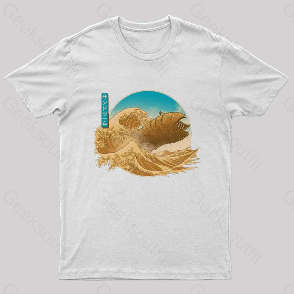 The Great Wave Off Arrakis Geek T-Shirt White / S