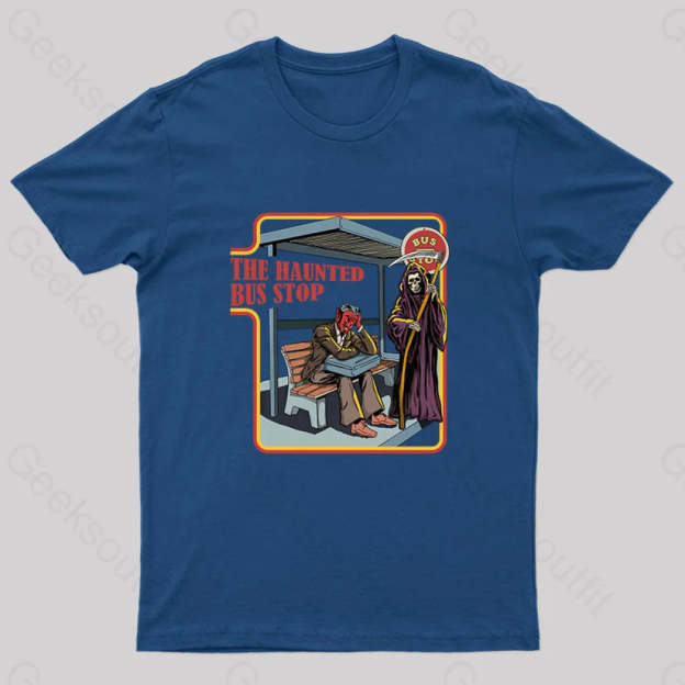 The Haunted Bus Stop T-Shirt Navy / S