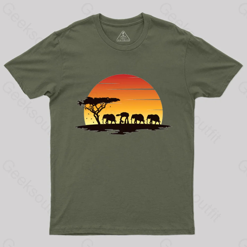 The Imperial Walk T-Shirt Army Green / S