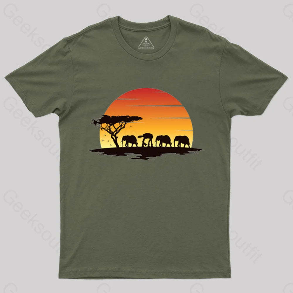 The Imperial Walk T-Shirt Army Green / S