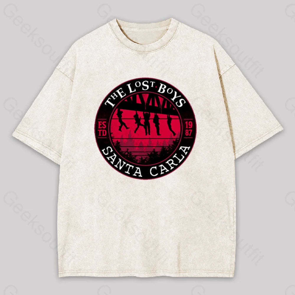 The Lost Boys Washed T-Shirt Apricot / S