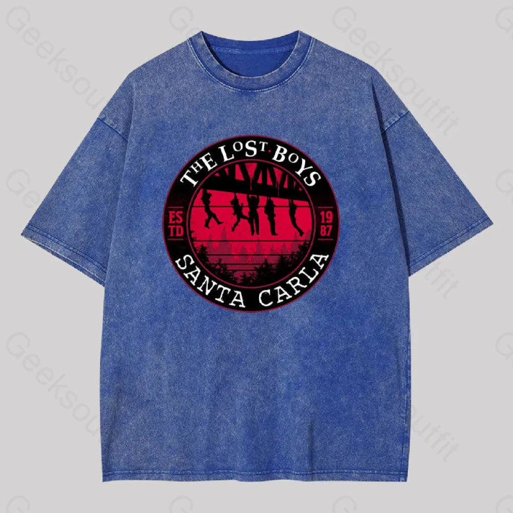 The Lost Boys Washed T-Shirt Blue / S