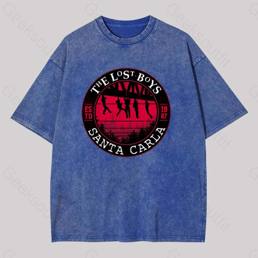 The Lost Boys Washed T-Shirt Blue / S