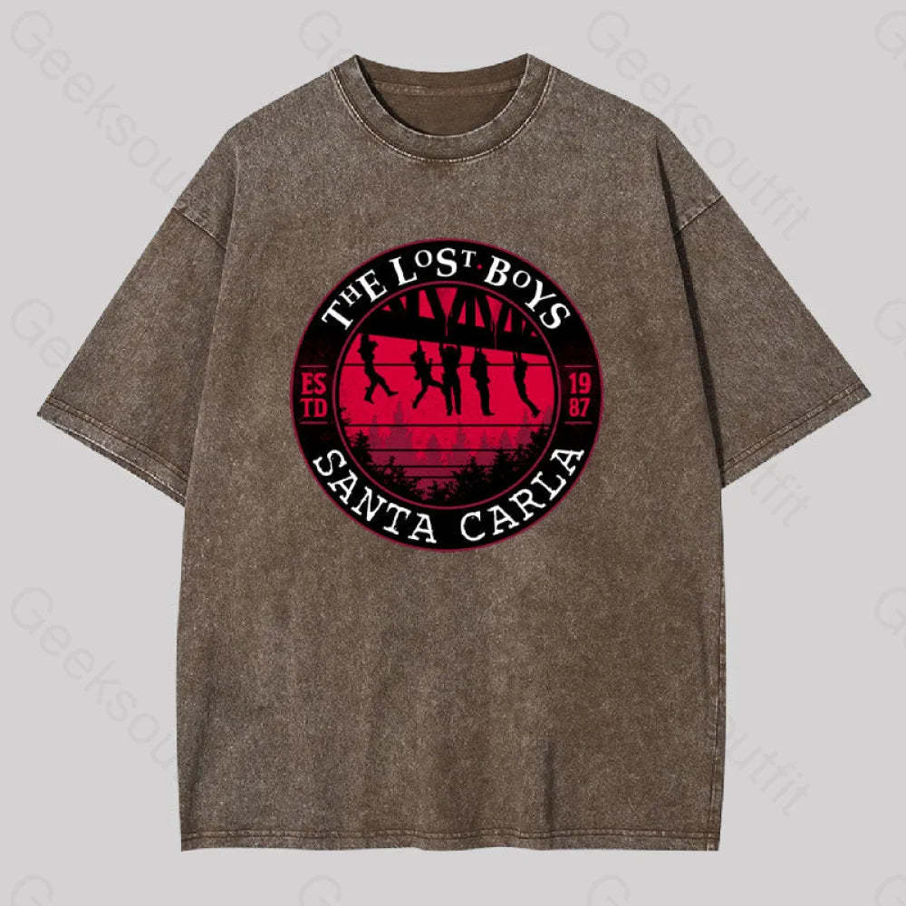 The Lost Boys Washed T-Shirt Coffee / S