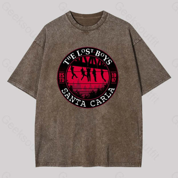 The Lost Boys Washed T-Shirt Coffee / S