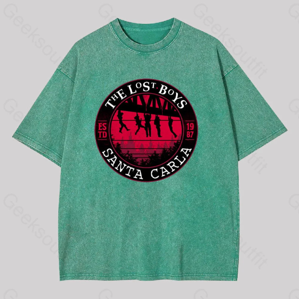 The Lost Boys Washed T-Shirt Grass Green / S