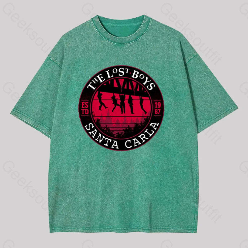 The Lost Boys Washed T-Shirt Grass Green / S