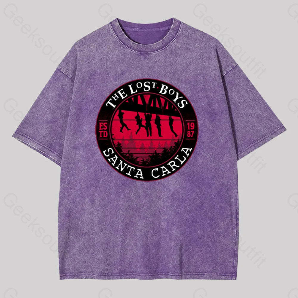 The Lost Boys Washed T-Shirt Purple / S