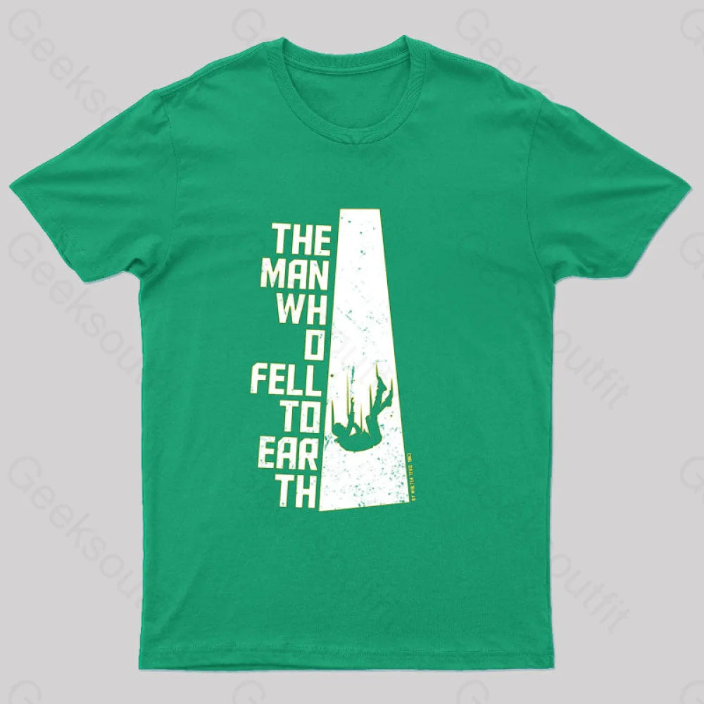 The Man Who Fell To Earth T-Shirt Green / S