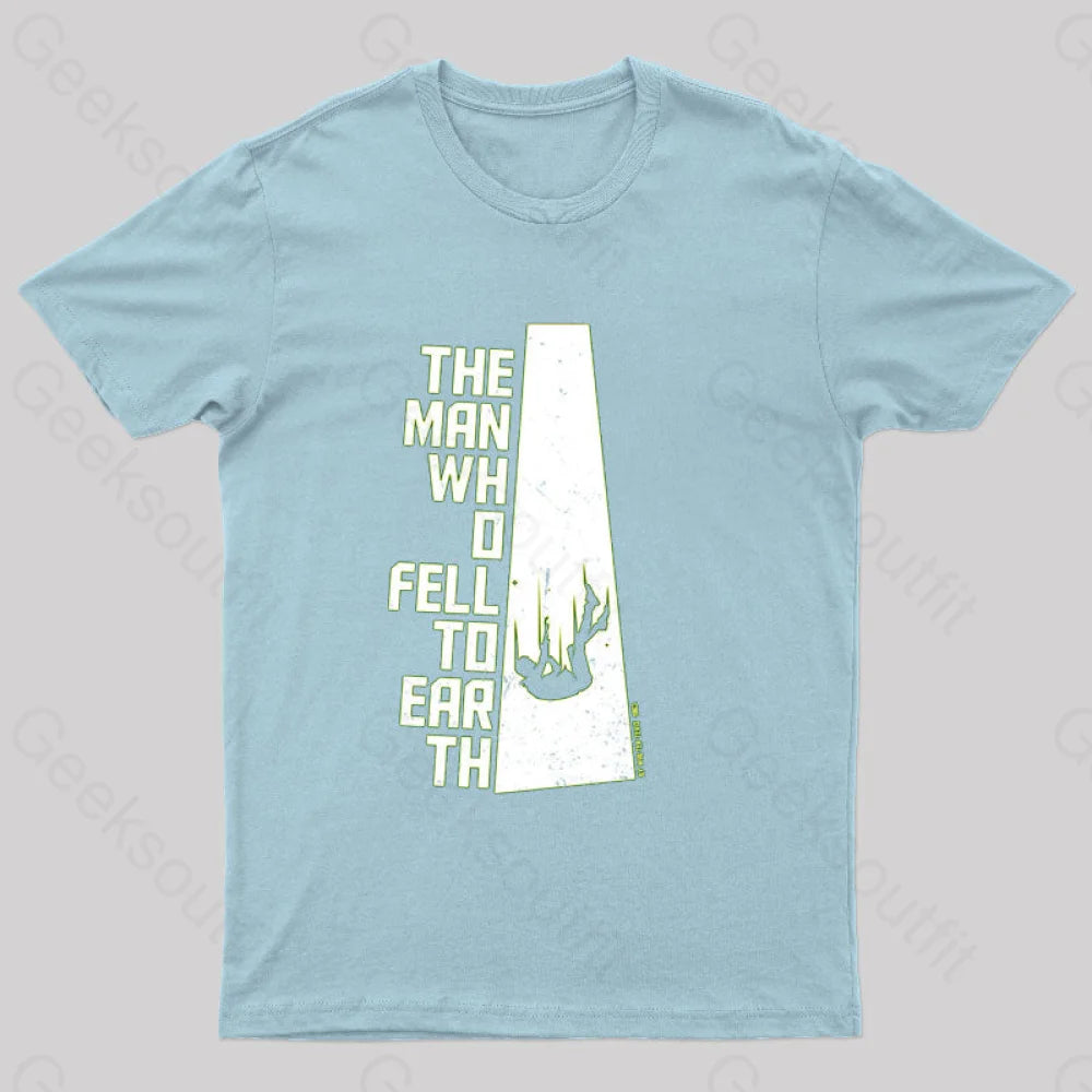 The Man Who Fell To Earth T-Shirt Light Blue / S