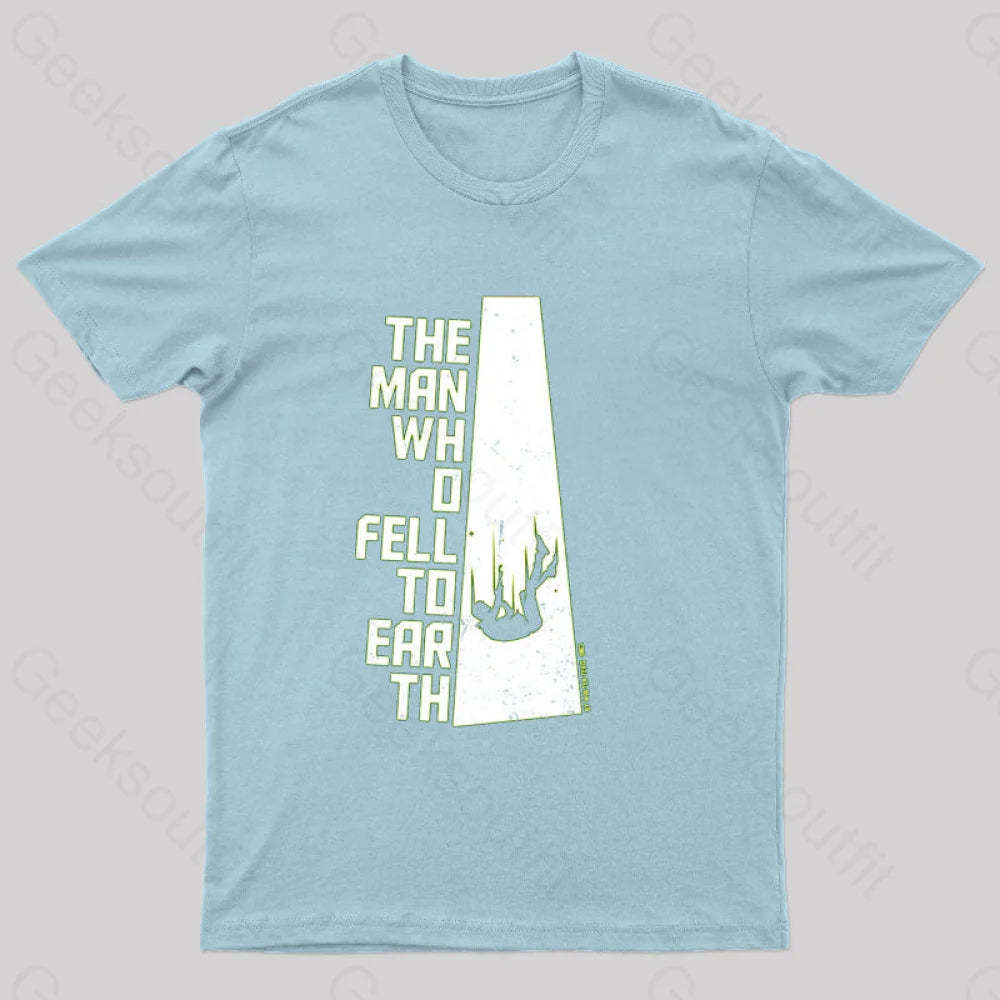 The Man Who Fell To Earth T-Shirt Light Blue / S