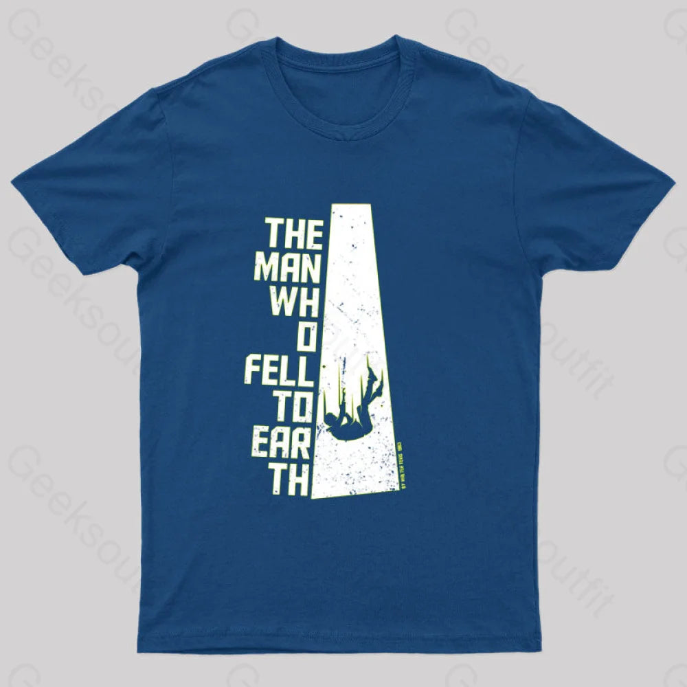 The Man Who Fell To Earth T-Shirt Navy / S