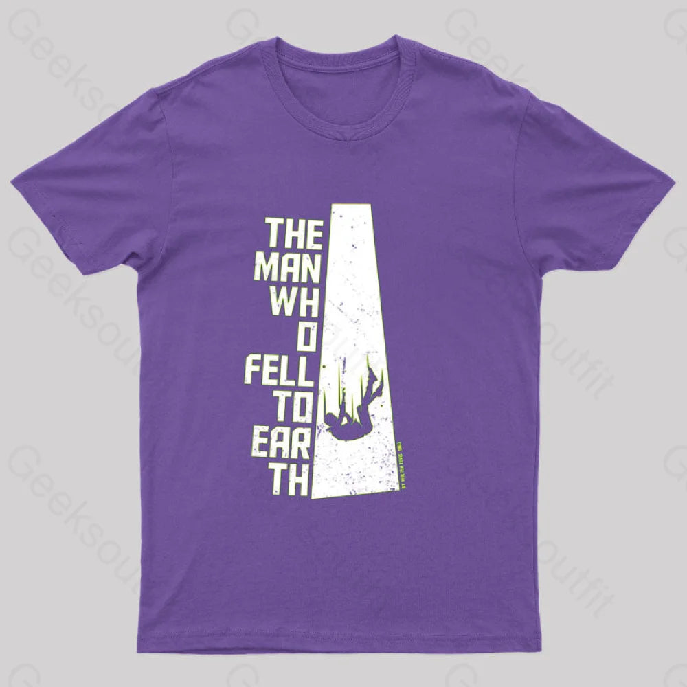The Man Who Fell To Earth T-Shirt Purple / S