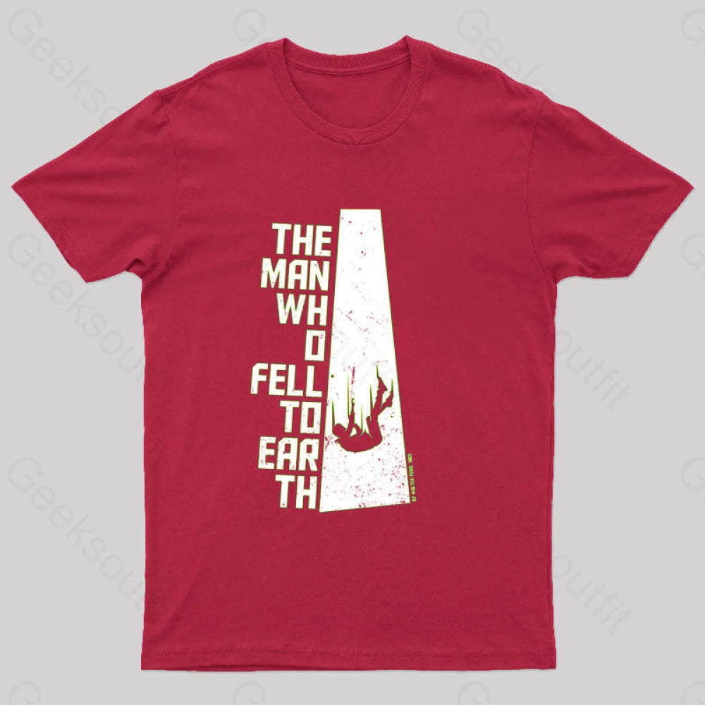 The Man Who Fell To Earth T-Shirt Red / S