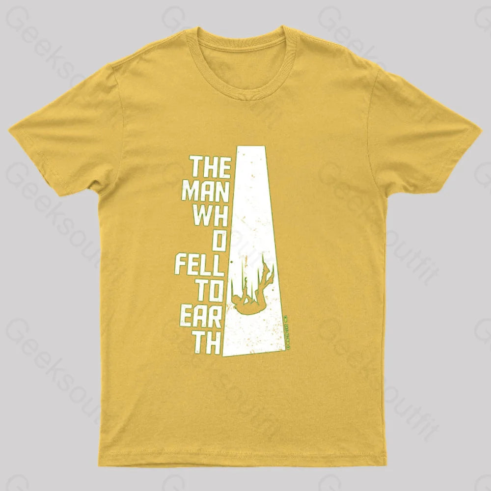 The Man Who Fell To Earth T-Shirt Yellow / S