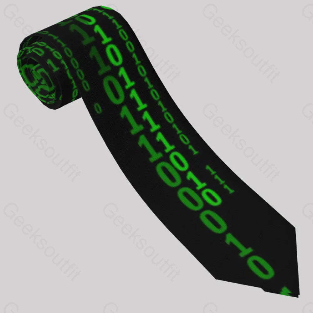 The Matrix Black Green Design Art Geek Neckties