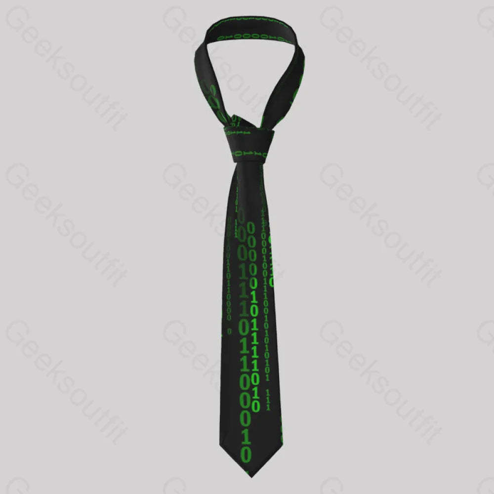 The Matrix Black Green Design Art Geek Neckties