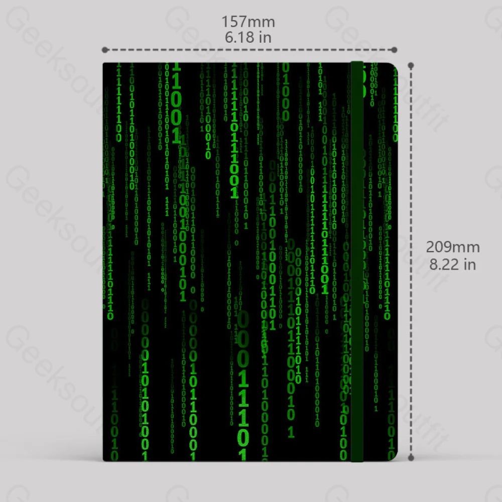 The Matrix Black Green Notebook Lined
